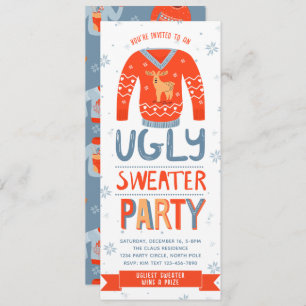 Ugly Sweater Christmas Party Invitation