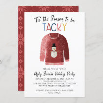 Ugly Sweater Christmas Party Invitation