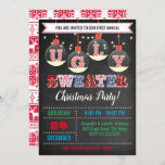 Ugly Sweater Christmas Party Invitation<br><div class="desc">Ugly Sweater Christmas Party design. To access advanced editing tools,  please go to “Personalize”,  scroll down and press the "click to customize further" link.</div>