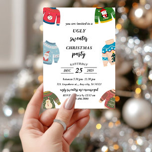 Ugly Sweater Christmas Party Invitation