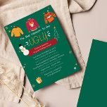 Ugly Sweater Christmas Party Invitation<br><div class="desc">Add some fun to your annual ugly Christmas party this year with our dress to impress invitation template. Easily add your party details and slogan by clicking the "Personalize" button</div>