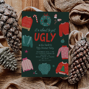 Ugly Sweater Christmas Party Invitation