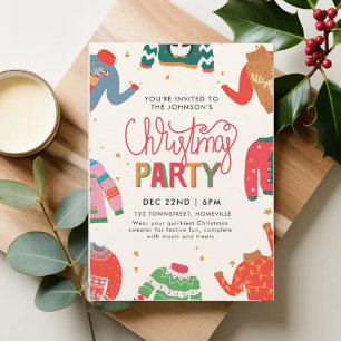 Ugly Sweater Christmas Party Invitation