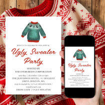 Ugly Sweater Christmas Party Invitation