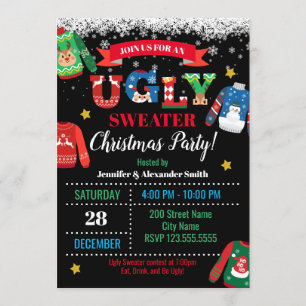 Ugly Sweater Christmas Party Invitation
