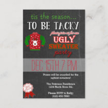 Ugly Sweater Christmas Party Invitation