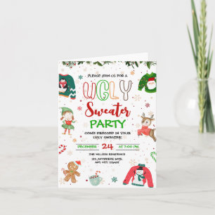 Ugly Sweater Christmas Party Invitation, Chrismas  Invitation