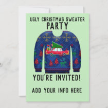 UGLY SWEATER CHRISTMAS PARTY INVITATIONS