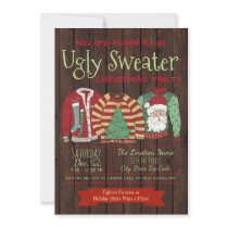 Ugly Sweater Christmas Party Invitations