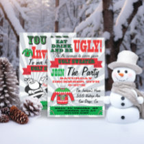 Ugly sweater Christmas Party Invitations