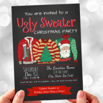 Ugly Sweater Christmas Party Invitations