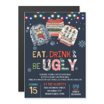 Ugly Sweater Christmas Party  Magnetic Invitation