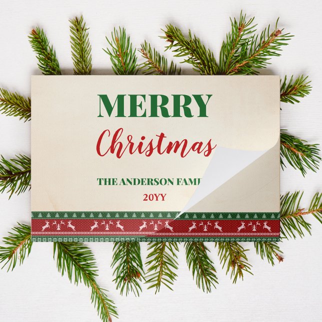 Ugly Sweater Christmas Party Paper Placemat (Creator Uploaded)