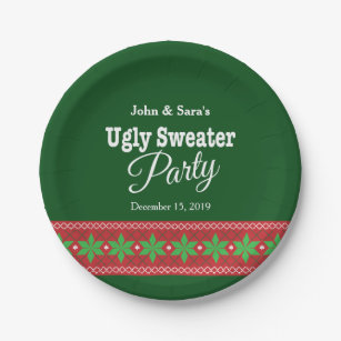 ugly sweater party plates and napkins