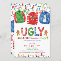 Ugly Sweater Christmas Party Tacky Vest Holiday Invitation