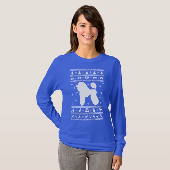 Ugly Sweater Christmas Poodle Dog (Front Full)
