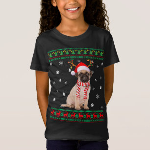 Ugly Sweater Christmas Pug Dog Santa Reindeer