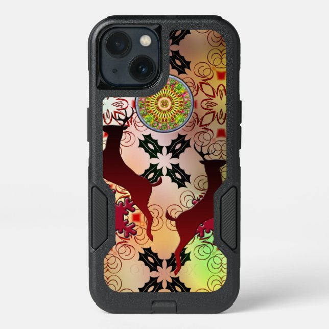 Ugly Sweater Christmas Reindeer Design Otterbox iPhone Case (Back)