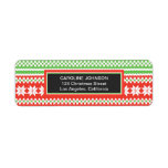 Ugly Sweater Christmas Return Address Labels<br><div class="desc">This label is perfect for your Ugly Sweater / Tacky Sweater Party! Personalized with your own special text,  and use it for the party or event of your choice. Matching items including postage,  sticker,  poster,  paper napkins and more are also available in our shop. www.zazzle.com/specialoccasioncards</div>
