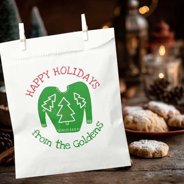 Ugly Sweater CUSTOM Holiday Christmas Gift  Favor Bag (Ugly Sweater CUSTOM Holiday Christmas Gift Favor Bag
)