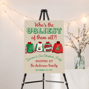 Ugly Sweater Event Party Sign Poster