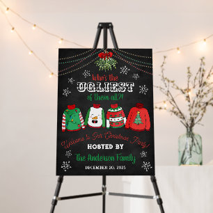 Ugly Sweater Event Party Sign Poster
