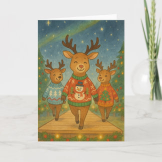 Ugly Sweater Fashion Show - Holiday Sprint Card