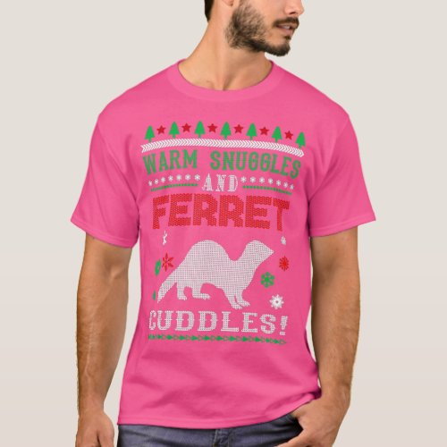 Ugly Sweater Ferret Merry Christmas Gift 