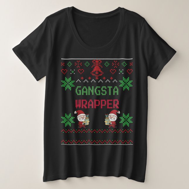 Ugly Sweater - Gangsta Wrapper - Christmas Gift (Design Front)