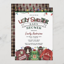 Ugly Sweater Gender Neutral Holiday Baby Shower Invitation