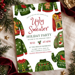 Ugly Sweater Holiday Christmas Party Invitation