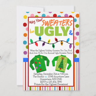 Ugly Sweater Holiday Party Invitation