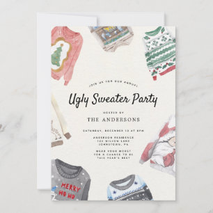 Ugly Sweater Holiday Party Invitation