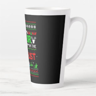 Ugly Sweater I'm A Actor Of Course On Nice List Latte Mug