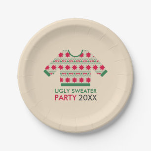 Ugly Sweater Paper Plates