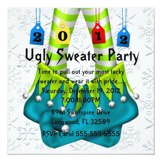 Ugly Sweater Party Card