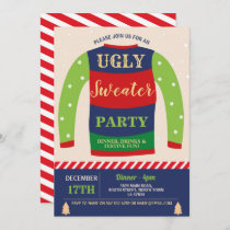 Ugly Sweater Party Christmas Festive Jumpers Snow Invitation