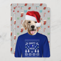 Ugly Sweater Party Golden Retriever Invitation