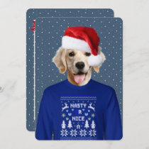 Ugly Sweater Party Golden Retriever Invitation