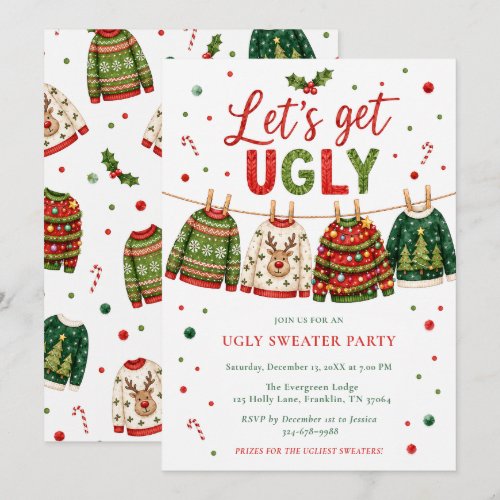 Ugly Sweater Party Invitation