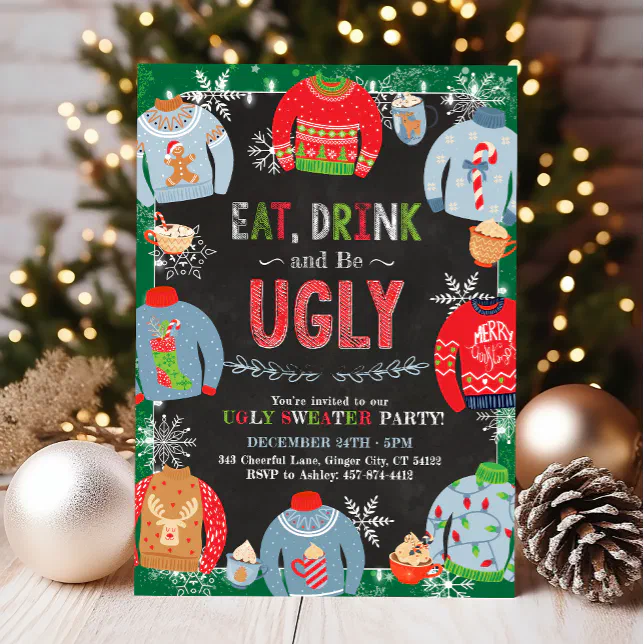 Party Decorations Party City Ugly Christmas Sweater Ugly Christmas