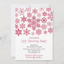 Ugly sweater party invitation Business Snowflakes