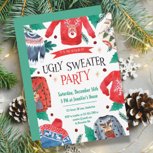 Ugly Sweater Party Invitation Template