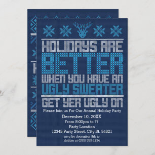 Ugly Sweater Party Invitations