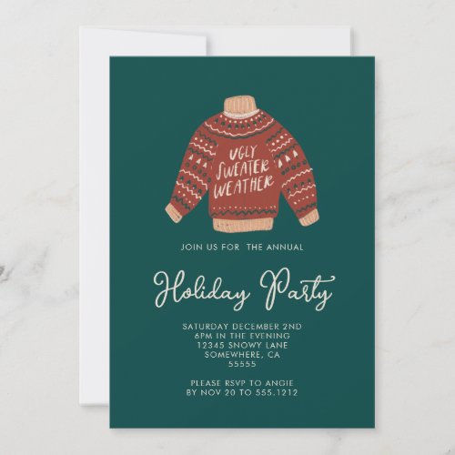 UGLY SWEATER PARTY INVITE