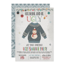 Ugly Sweater Party Invite Eat Drink And Be Ugly