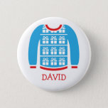 Ugly Sweater Party Name Tags Button at Zazzle