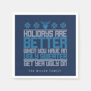 Ugly Sweater Party Paper Napkins