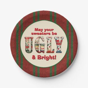 Ugly Sweater Party Paper Plates