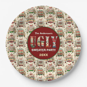 Ugly Sweater Party Paper Plates